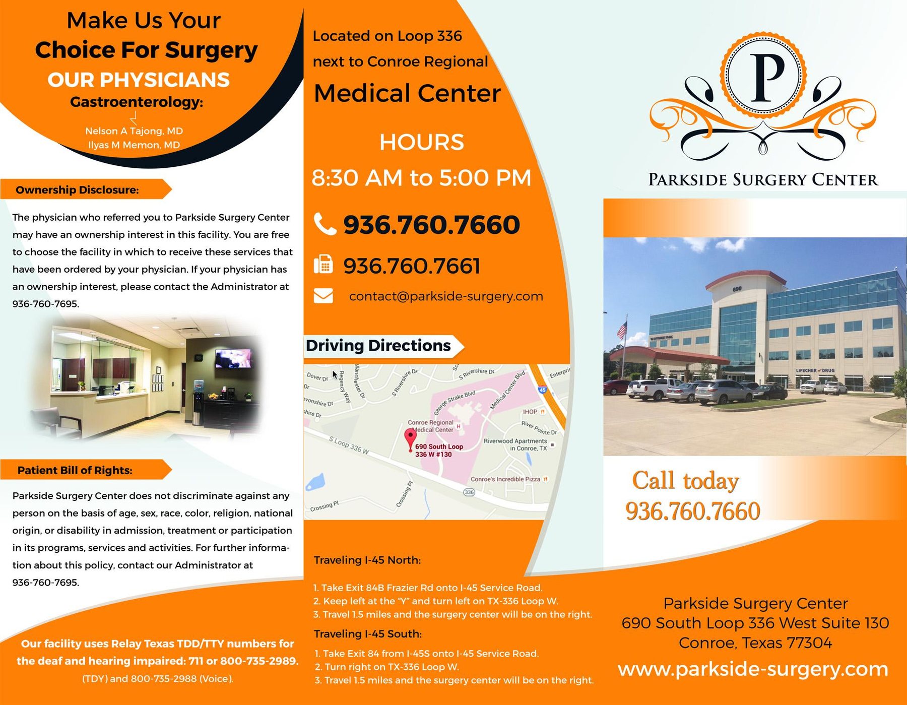Parkside Surgery Center — brochure